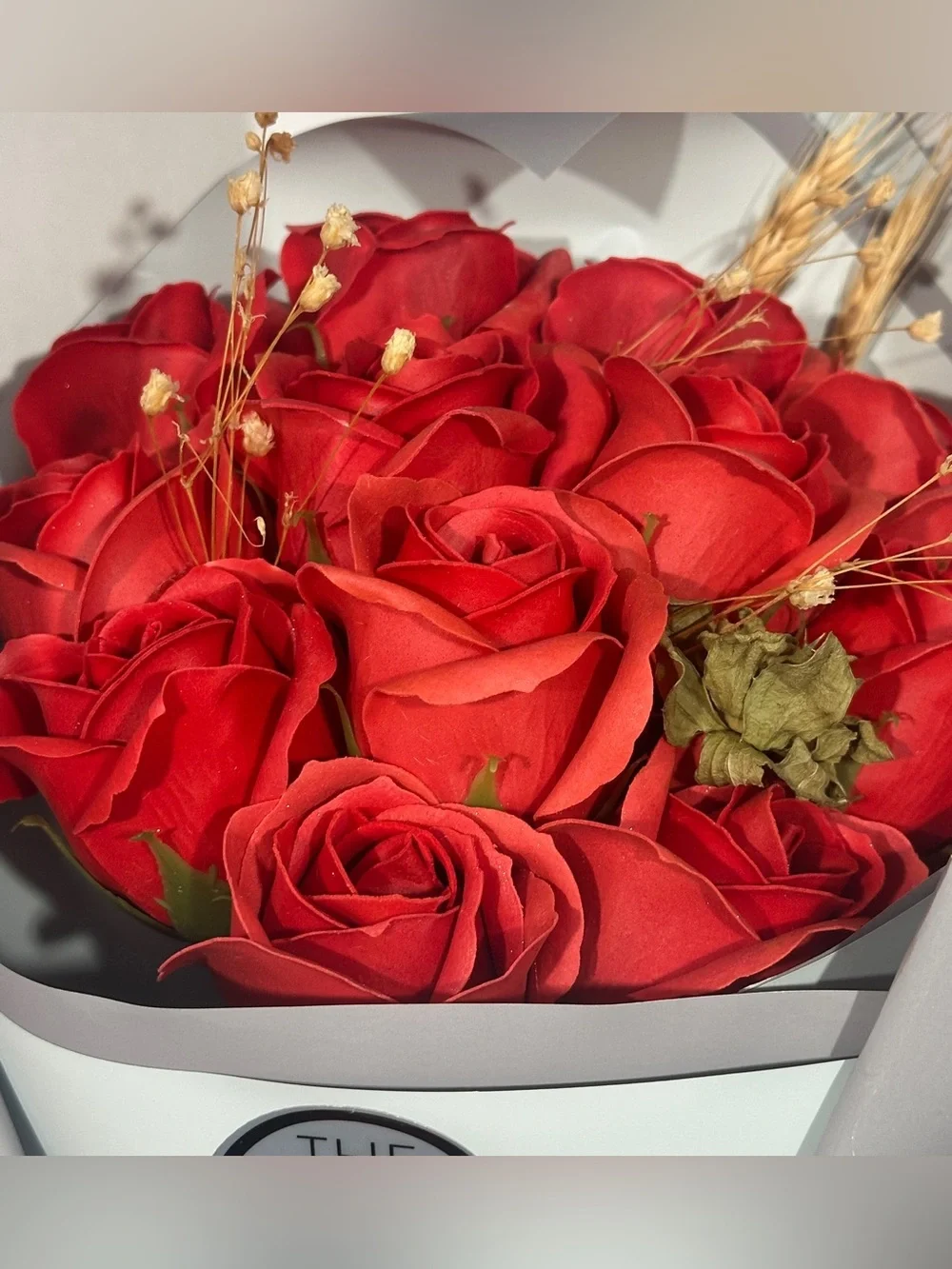 Silk Rose Bouquet Gift Set - your choice Red or Pink